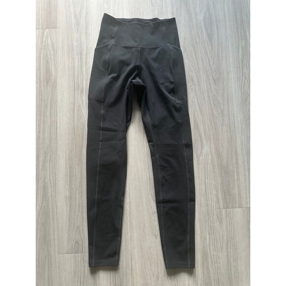 girlfriend collective Pants - Girlfriend‎ Collective Black High Rise Pocket Legging size Small